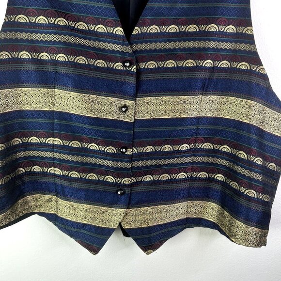 Impressions‎ of California Vintage multicolor vest size large no material tag - Picture 3 of 7